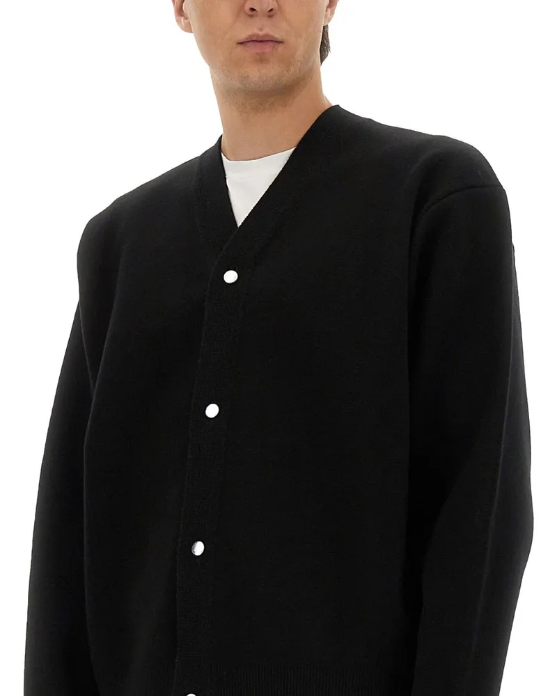 Jacquemus Merino Wool Double Cardigan — Black Black