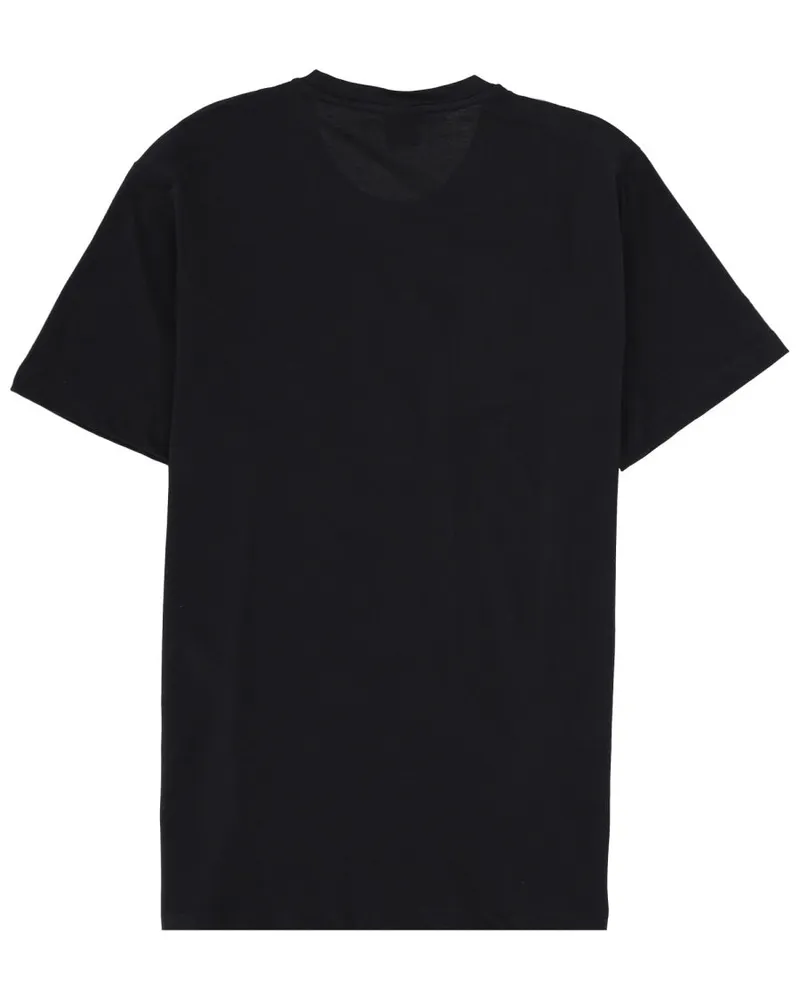 HUGO BOSS Logo-Embroidered Cotton T-Shirt — Black Black