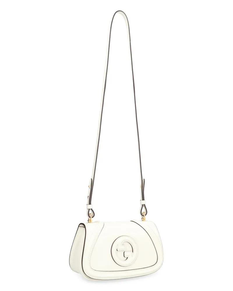 Gucci Women's Leather Shoulder Bag Blondie Dusty White Calfskin White