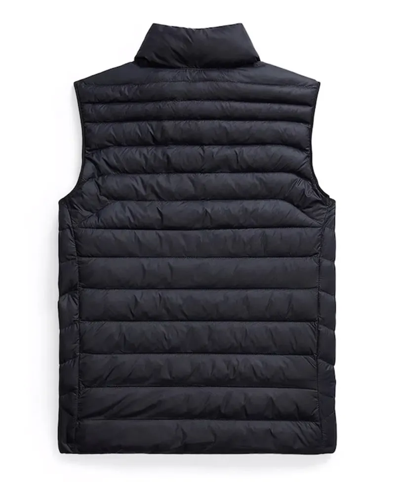 Ralph Lauren Wool-Blend Tailored Waistcoat — Black Black