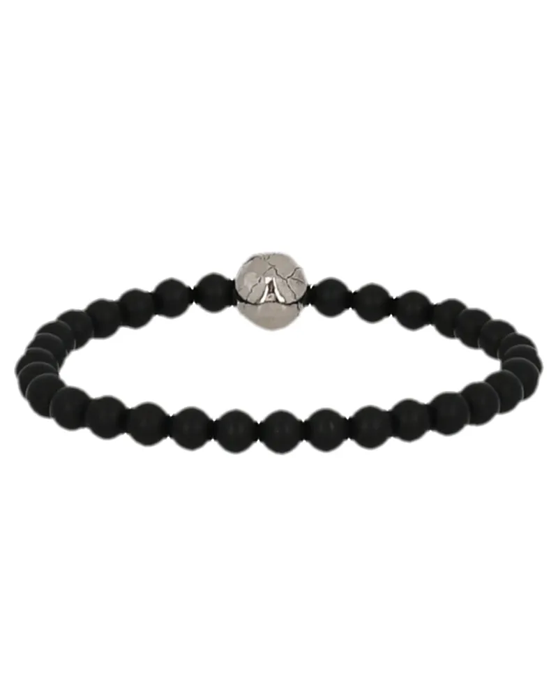 Alexander McQueen Men's Black Brass Bracelet Black