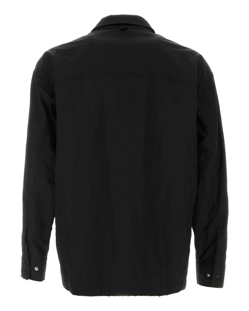 Herno Nylon Overshirt Jacket — Black Black
