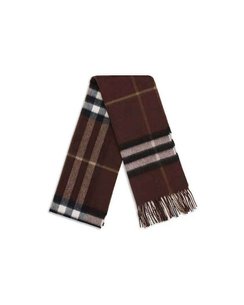 Burberry Women's Brown Cashmere Scarf Brown