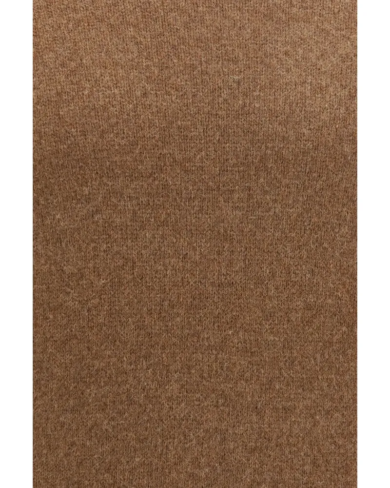 Roberto Collina Men's Sweater Wool And Camel Brown Merino (ovis Aries Brown