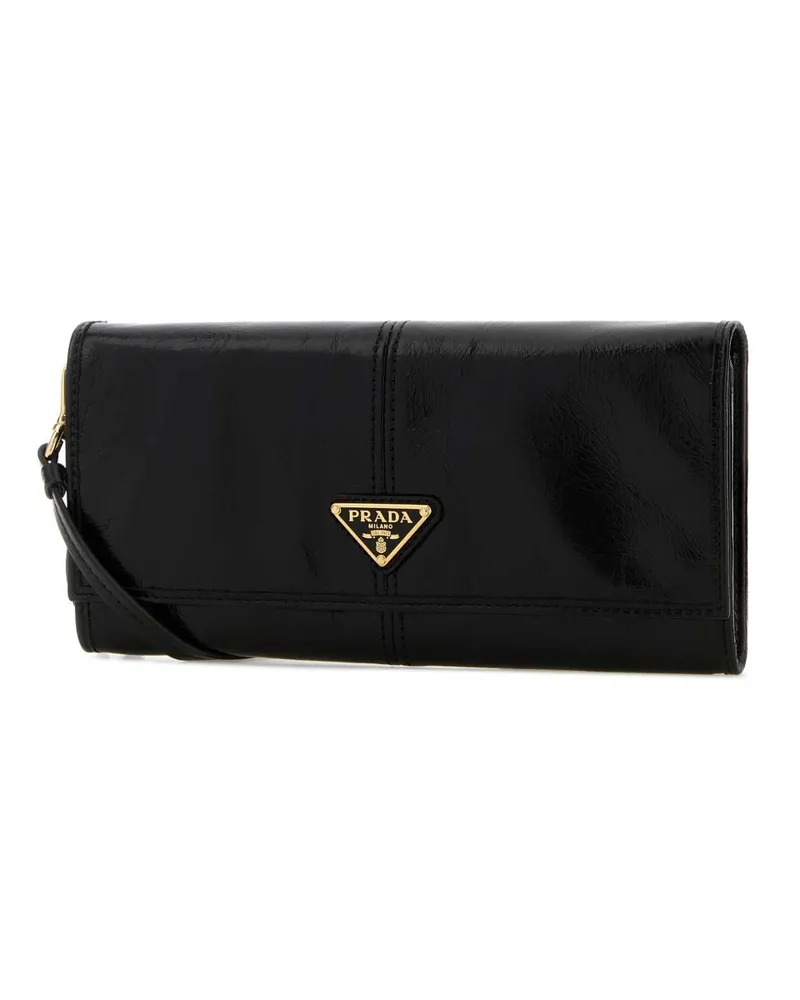 Prada Women's Minuteria Nero Portafogli Wallet Black