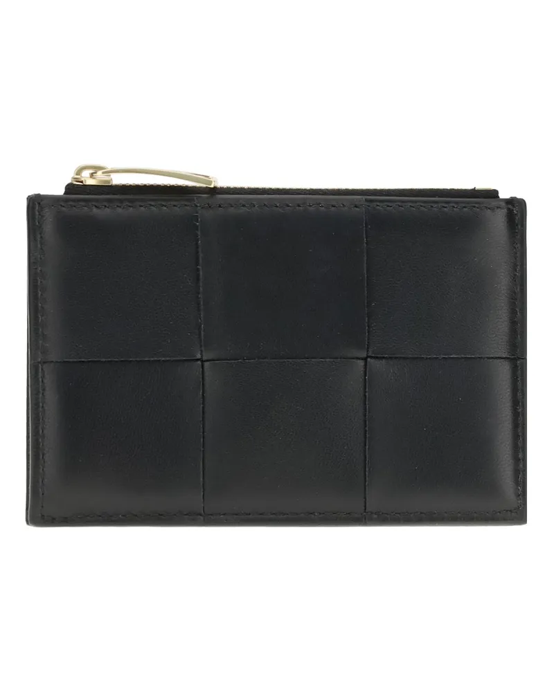 Bottega Veneta Women's Card Holder Lambskin Black-Gold Wallets & Purses Black/gold Black