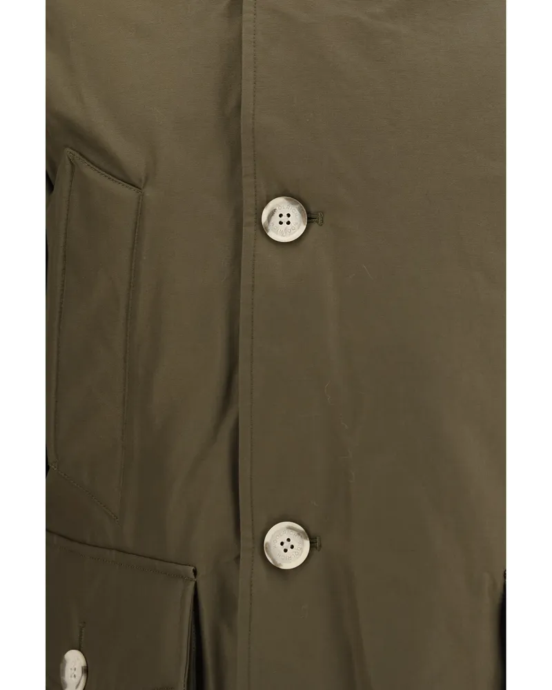 Woolrich Arctic Ramar Cloth Down Jacket — Green Green