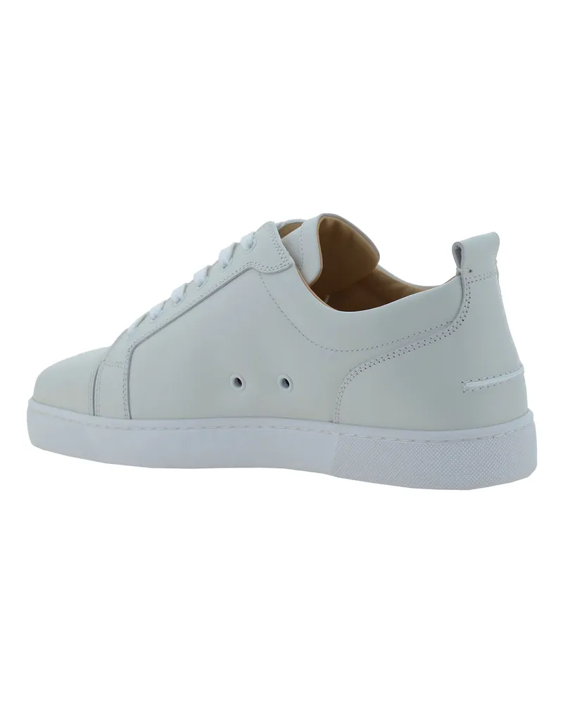 Christian Louboutin Men's Sneakers Louis Junior Flat White Upper: Calf Leather Trainers White
