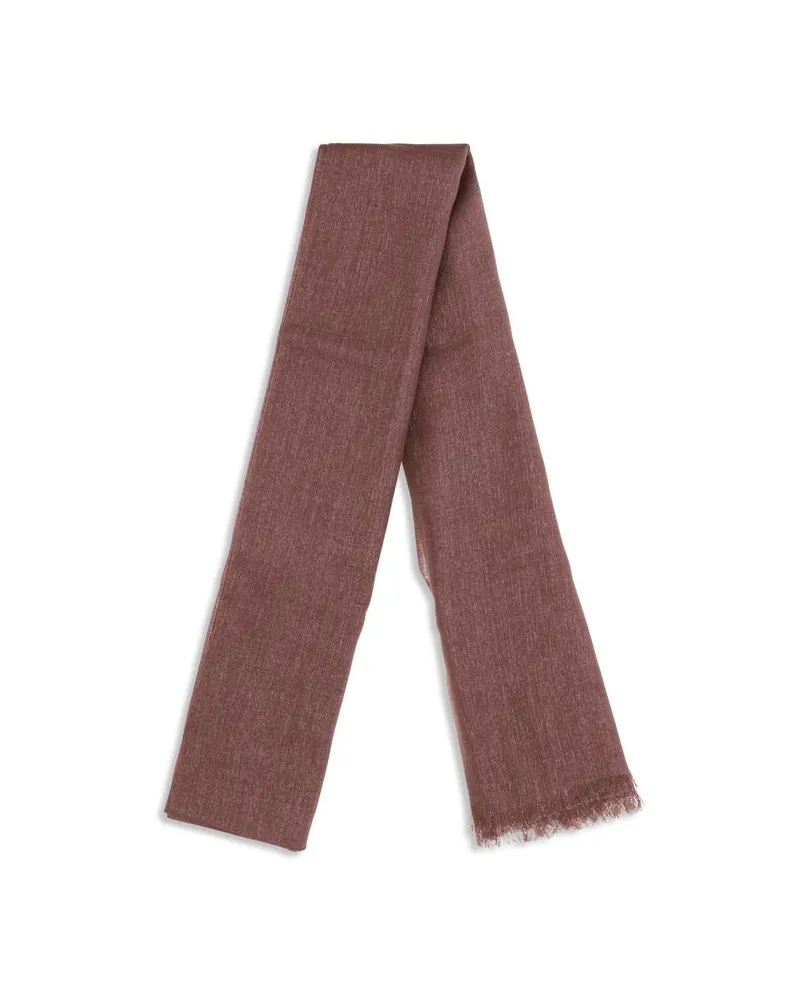 Brunello Cucinelli Silk and Cashmere Scarf — Bordeaux Bordeaux