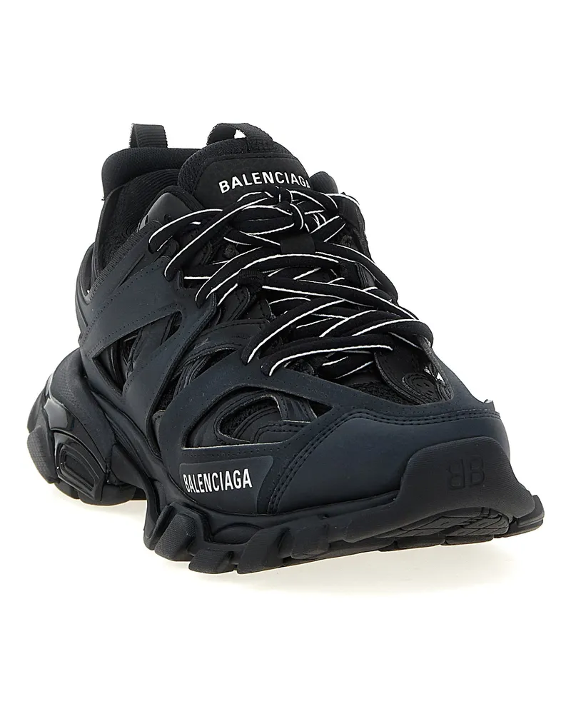 Balenciaga Women's Black Polyethylene Athletic Sneakers Black
