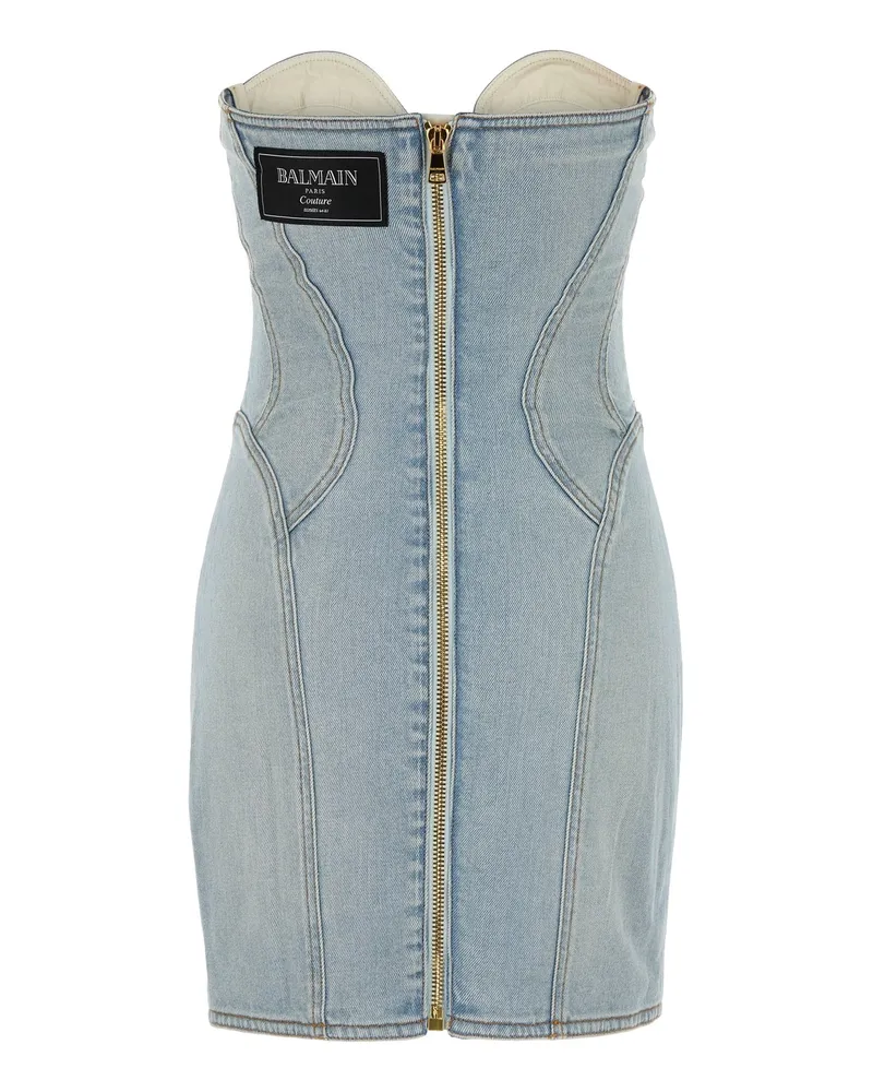 Balmain Bleujeanclair Abiti Dress Blue