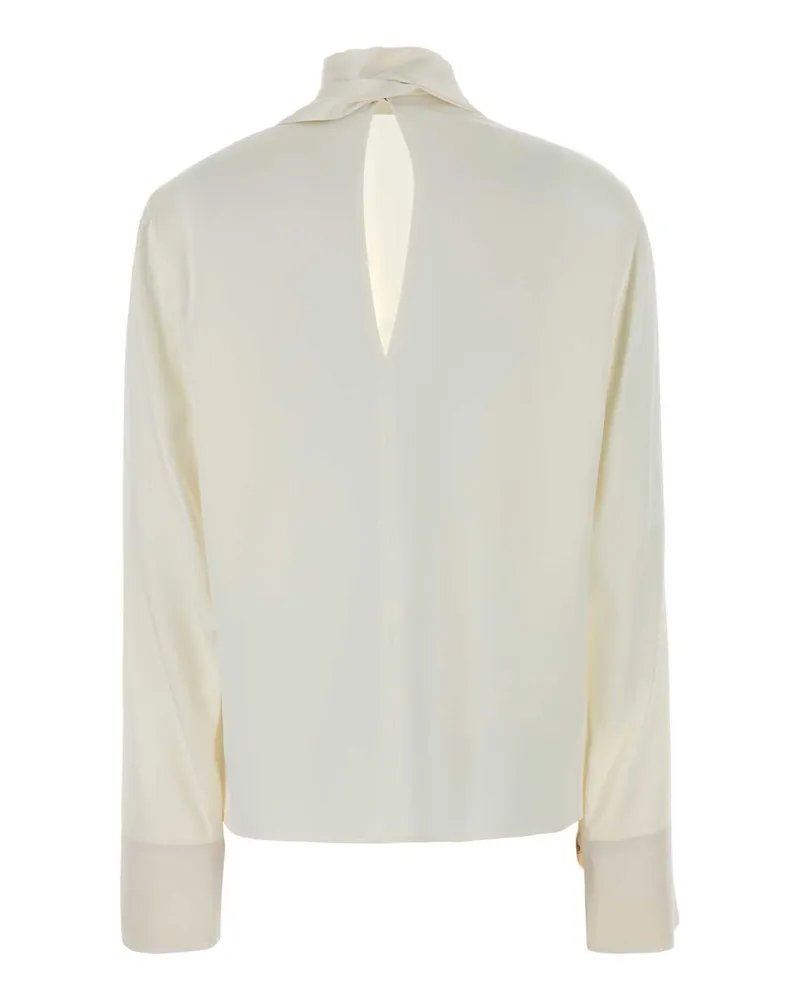Stella McCartney Satin Blouse — Cream Cream