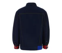 Cotton Denim Jacket — Navy