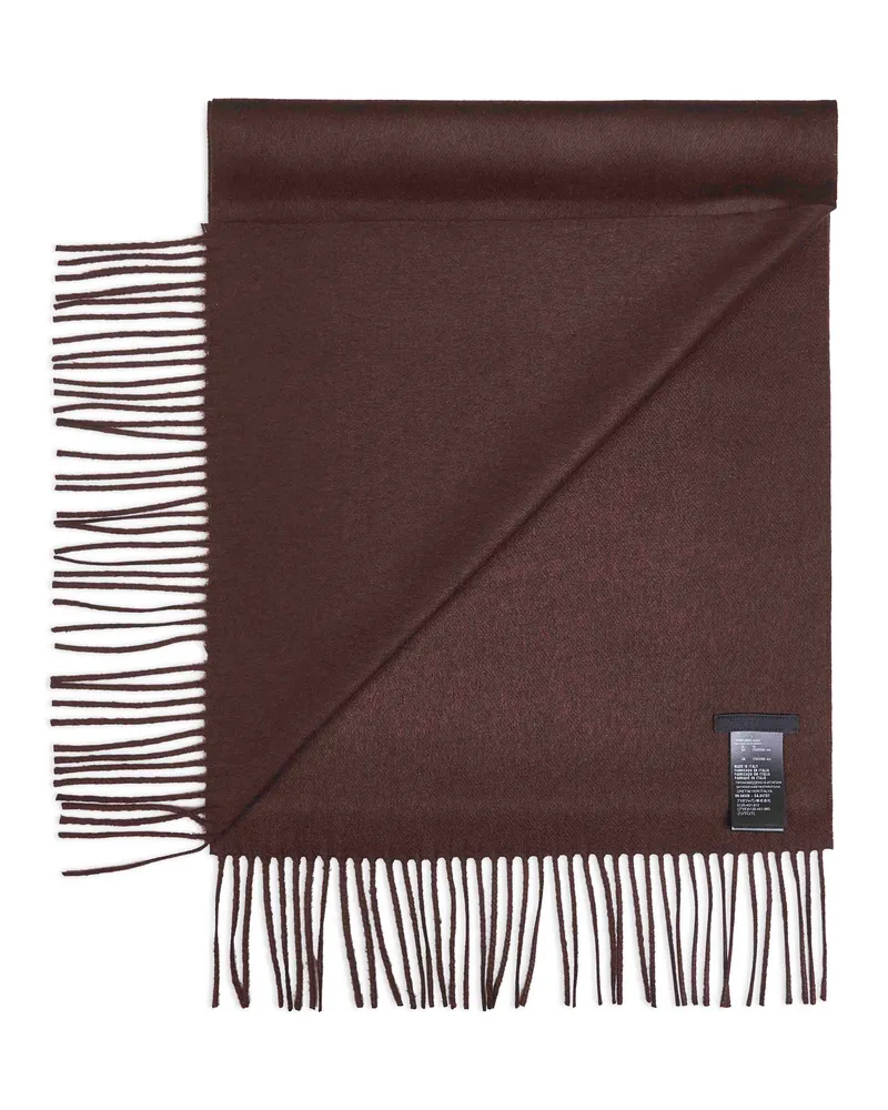 Prada Men's Scarf Silk And Cashmere, Brown Scarfs Brown