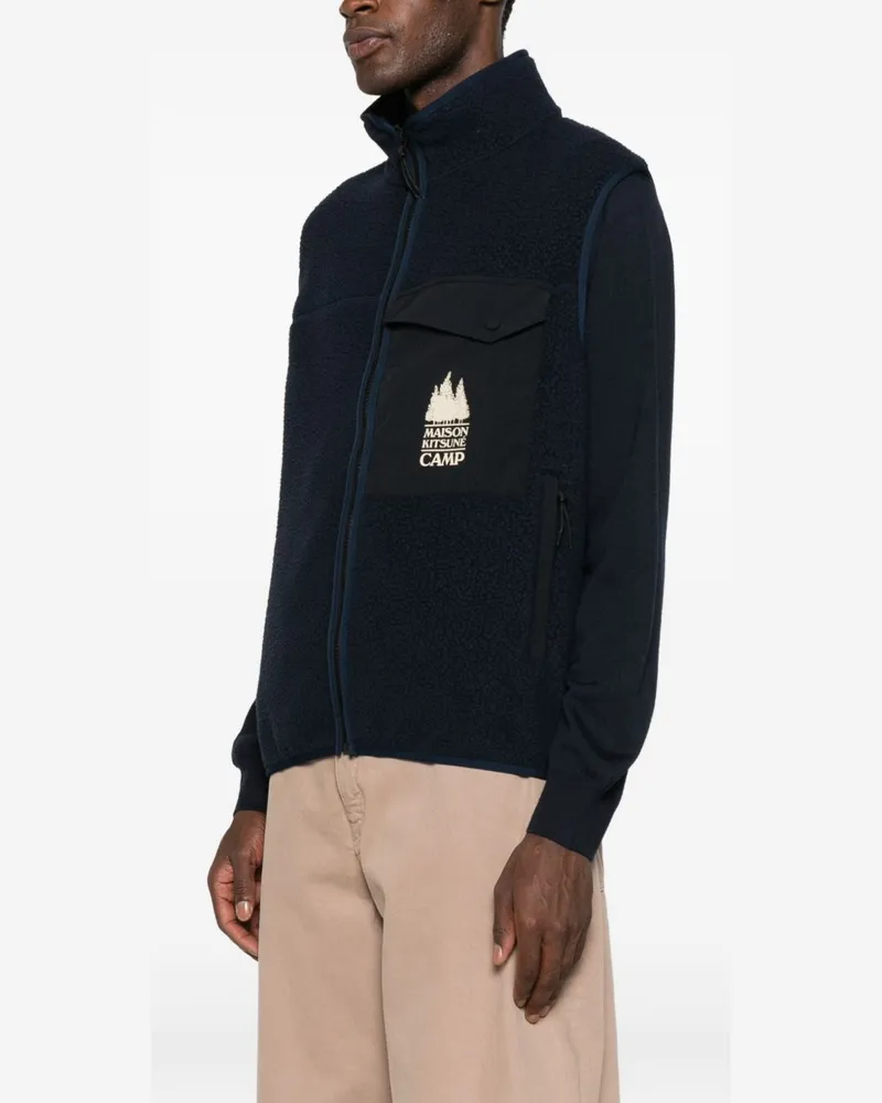 Kitsuné Camp Vest — Navy Navy