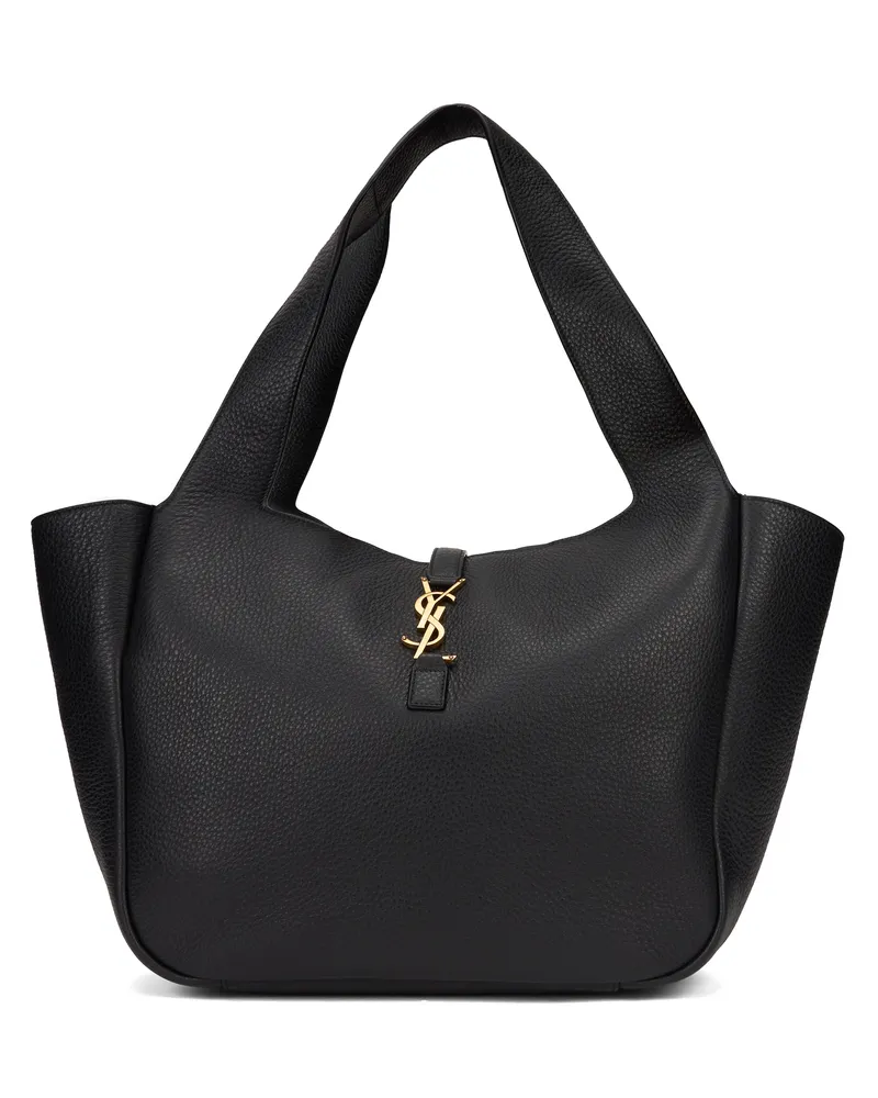 Saint Laurent Women's Tote Bag The 5 À 7 Bea Black Calfskin Black