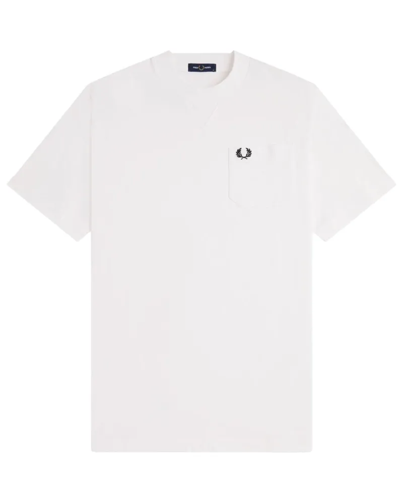 Fred Perry Logo-Print Cotton T-Shirt — White White