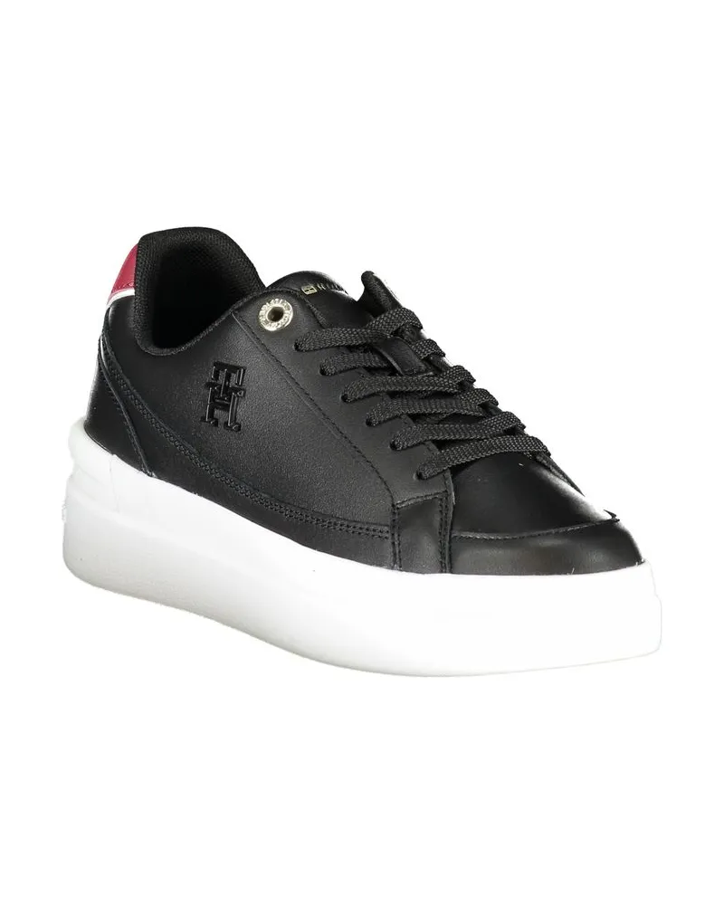 Tommy Hilfiger Leather Sneaker — Black Black
