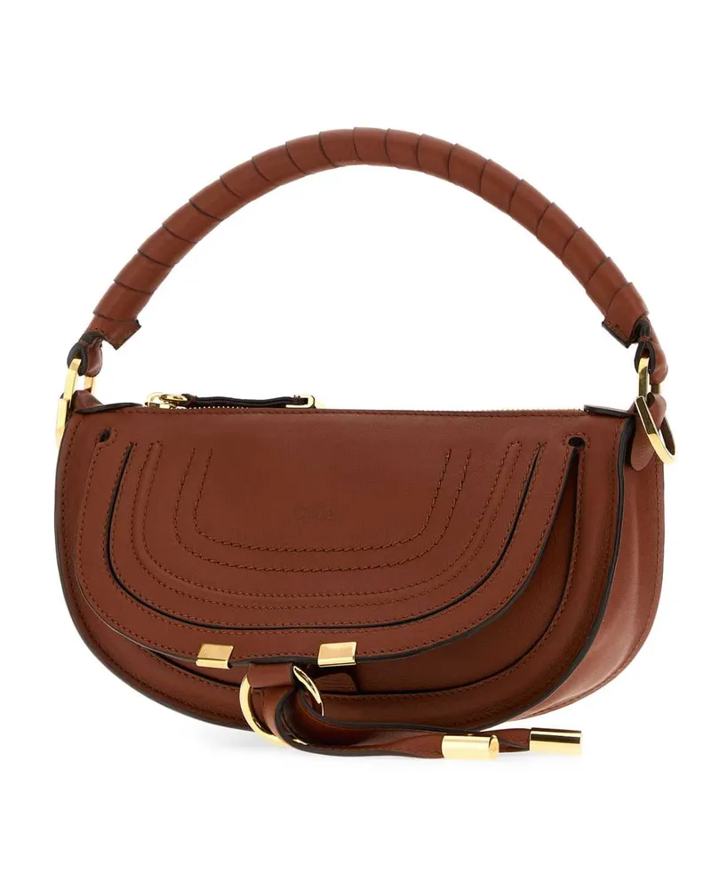 Chloé Marcie Shoulder Bag — Brown Brown