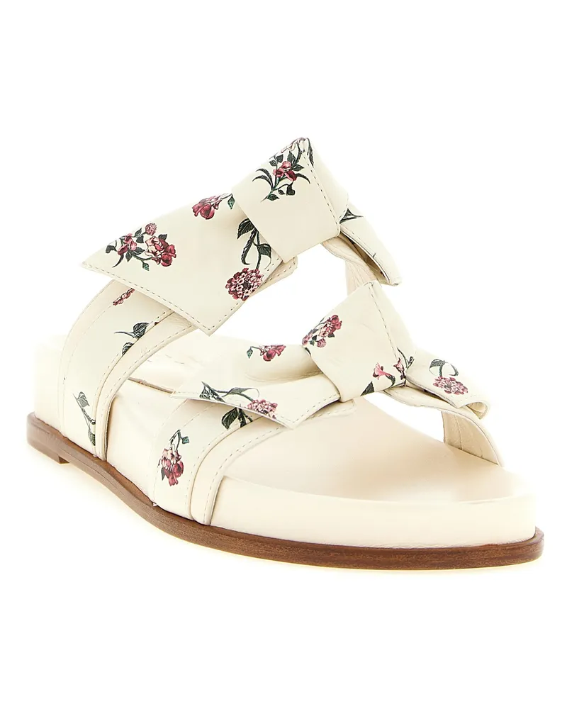 Alexandre Birman Women's White Cowhide Slides Shoe White