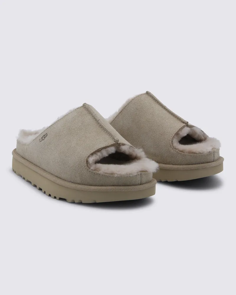 UGG Women's Flat Shoes Sand _cover Tex-Le Sole El Tex/le Beige