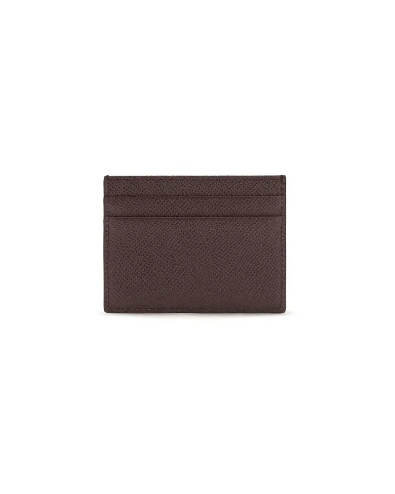 Dolce & Gabbana Women's Brown Calf Leather Bos Taurus Wallet Brown