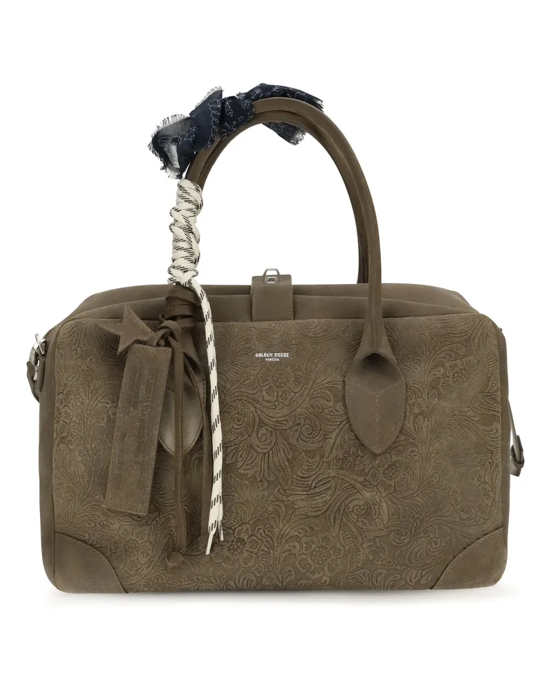 Golden Goose Vita Calfskin Leather Shoulder Bag — Green Green