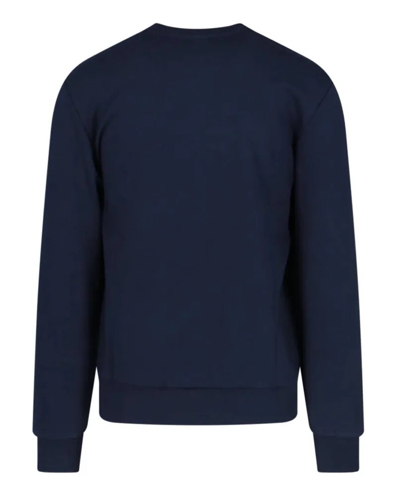 A.P.C. Men's  Sweaters Blue Organic Cotton Navy
