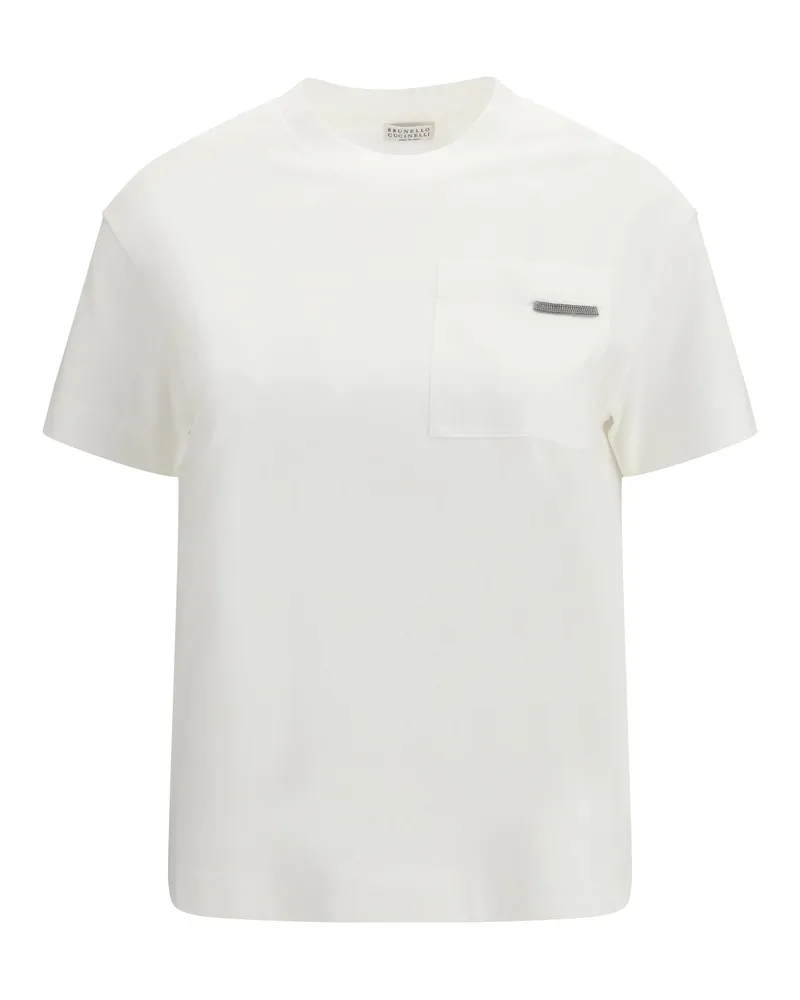Brunello Cucinelli Women's Cotton T-Shirt White T-Shirts & Jerseys White
