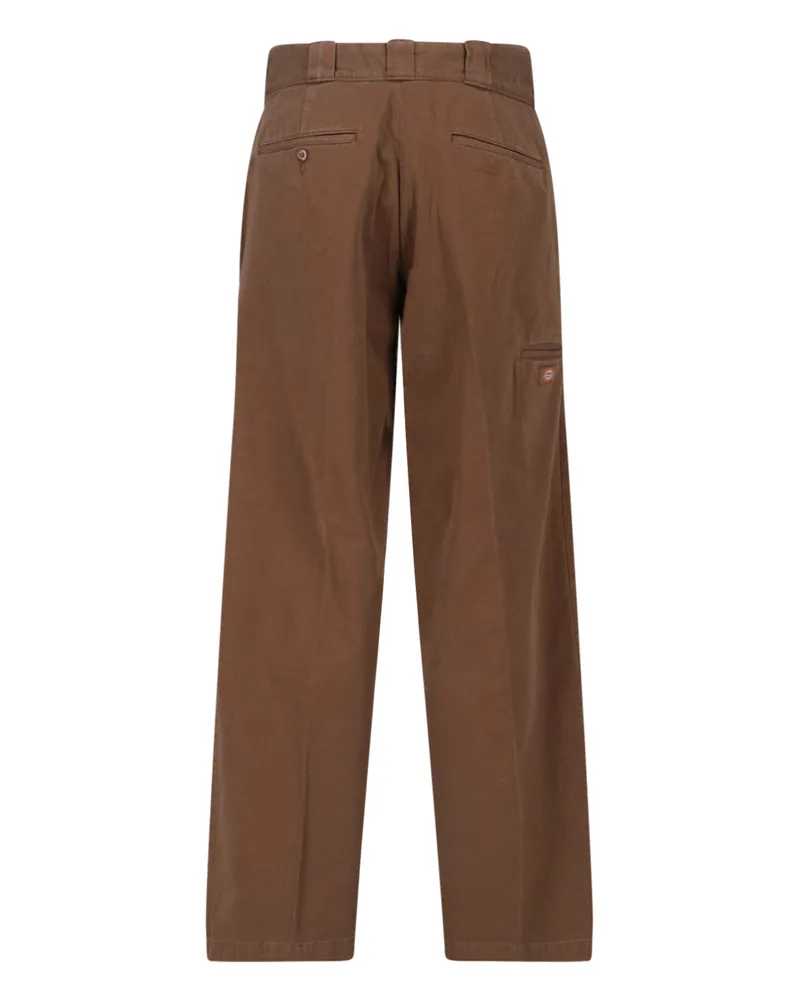 Dickies Men's Trousers Brown Cotton Brown