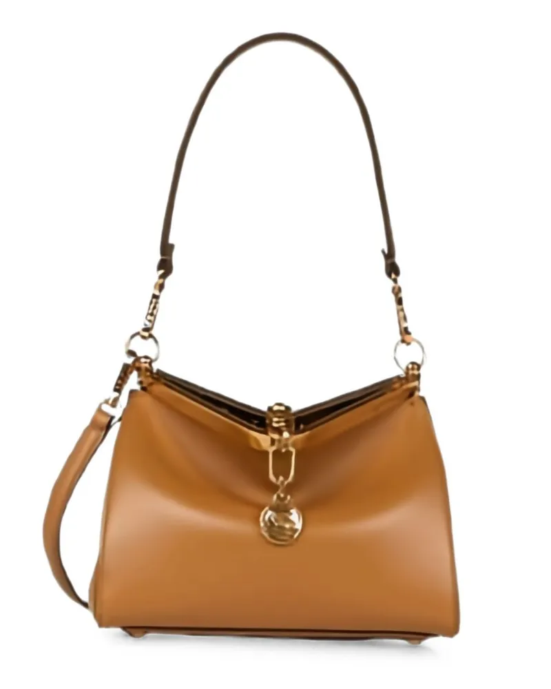 Etro Women's Shoulder Bag Vela Small Yellow Calf Leather Yellow