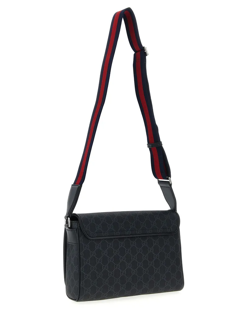 Gucci Men's Black Polyethylene Crossbody Bag Black