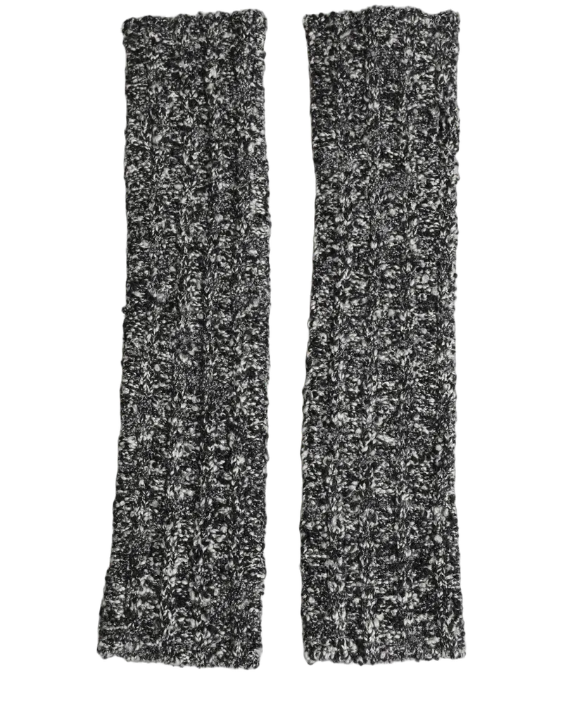 Dolce & Gabbana Knitted Wool Blend Arm Warmers — Black Black