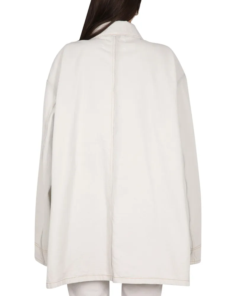 Maison Margiela Cotton Denim Jacket — White White