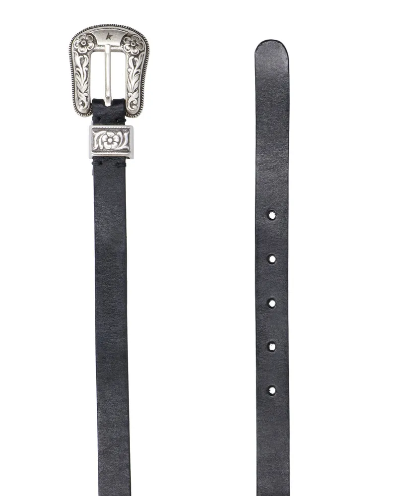 Golden Goose Women's Belts Black Cow Leather Black