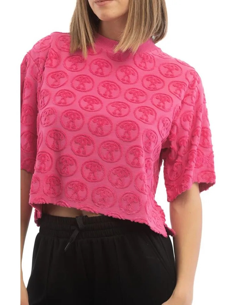 Moschino Women's Fuchsia Cotton T-Shirt Pink