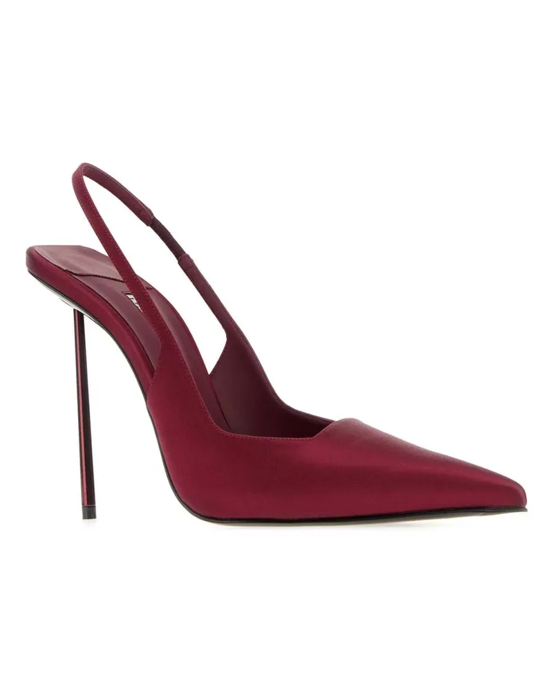 Le Silla Women's Burgundy Satin Amelia Pumps Cherry Scarpe Con Tacco High Heel Shoes Burgundy