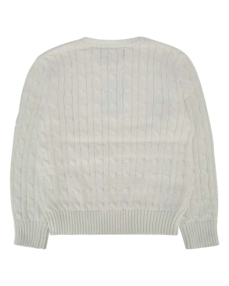 Ralph Lauren Boys' Cable-Knit Cotton Sweater White White
