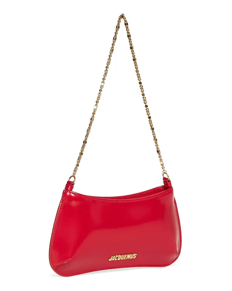 Jacquemus Women's Shoulder Bag Bisou Chaine White Calf Leather White