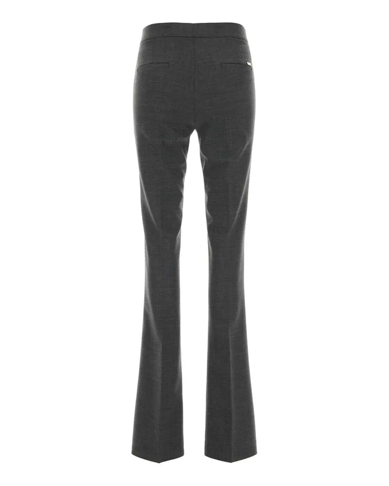 Blumarine Wool-Blend Trousers — Gray Gray