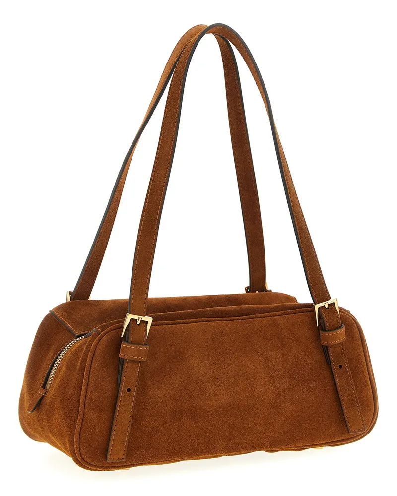 Versace Women's Brown Calfskin Shoulder Bag Brown