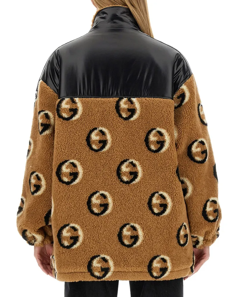 Gucci Jacquard Wool Jacket — Beige Beige