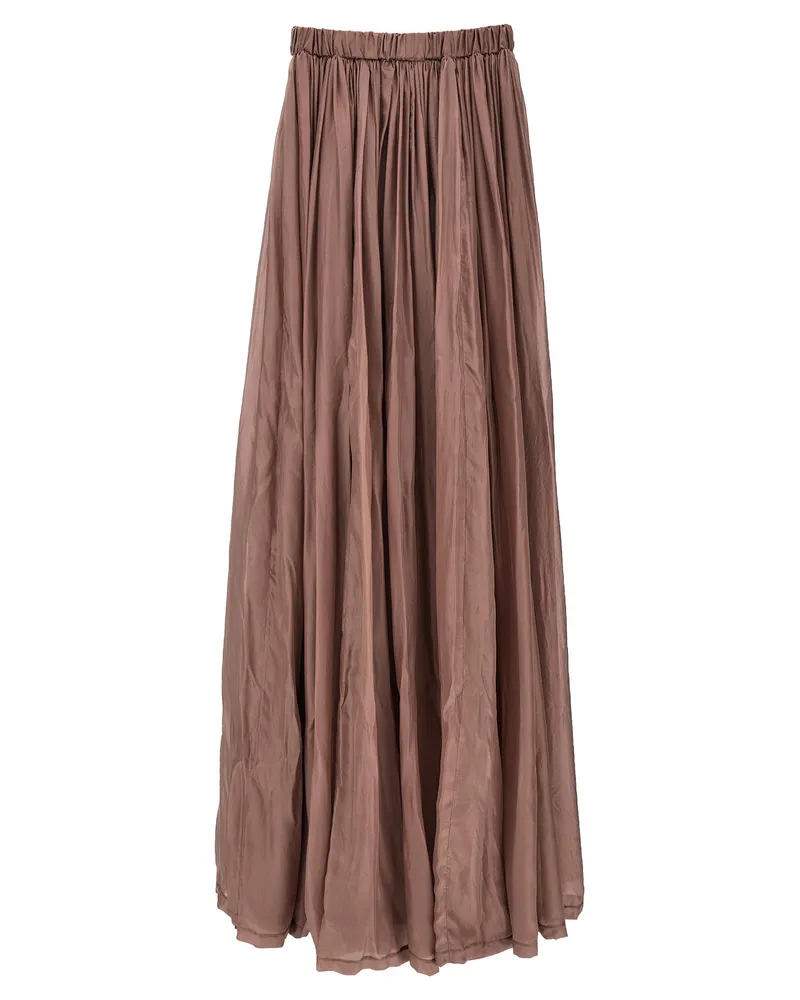 Rick Owens Women's Multicolor Silk Long Dress Pink