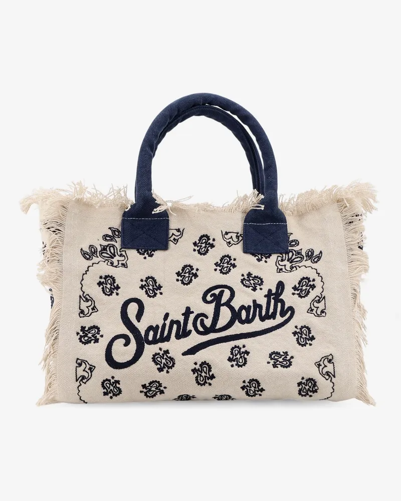 MC2 Saint Barth Women's Handbag Vanity Cotton Beige Handbags Hand Bags Beige