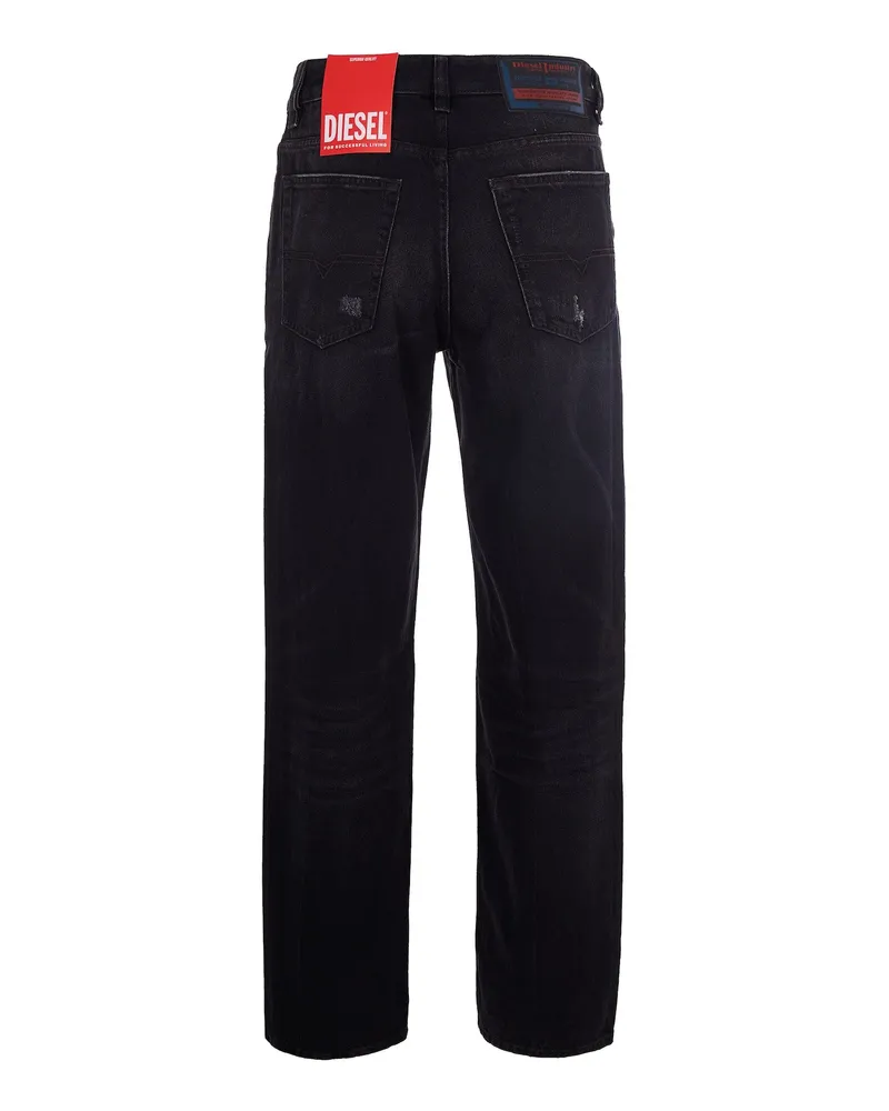 Diesel Men's Jeans 2001 D-Macro Black Cotton Black