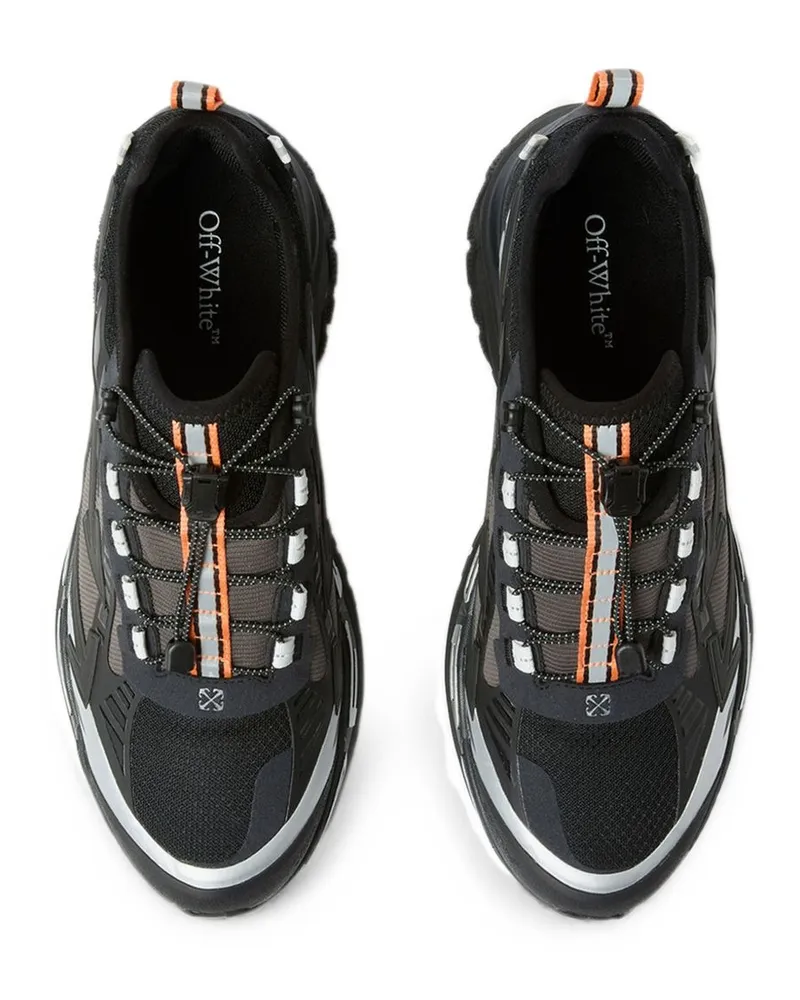 OFF-WHITE Mesh and Rubber Trail Sneakers — Black Black