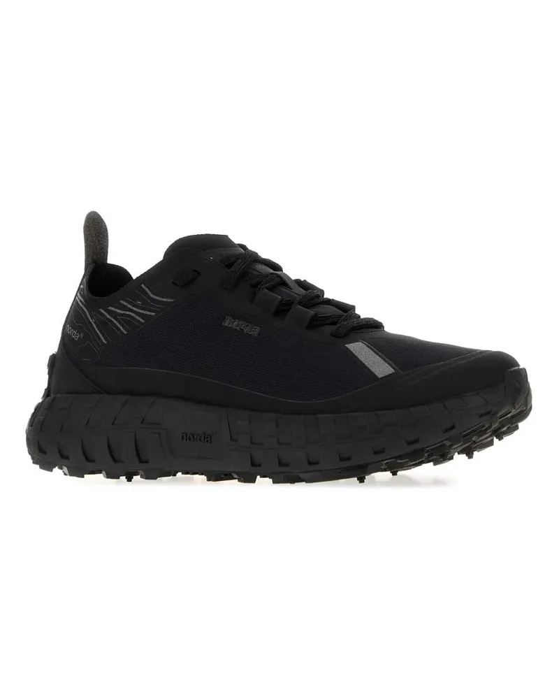 Norda Canvas Low-Top Sneakers — Black Black