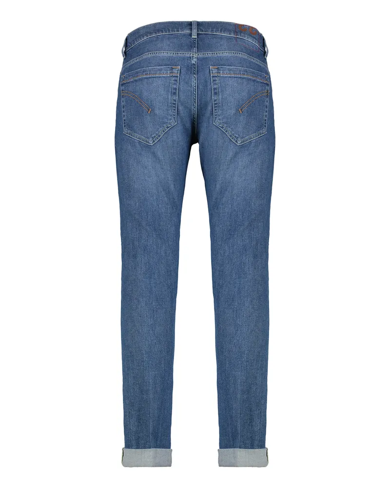 Dondup Men's Jeans George Skinny Medium Wash Cotton Blue