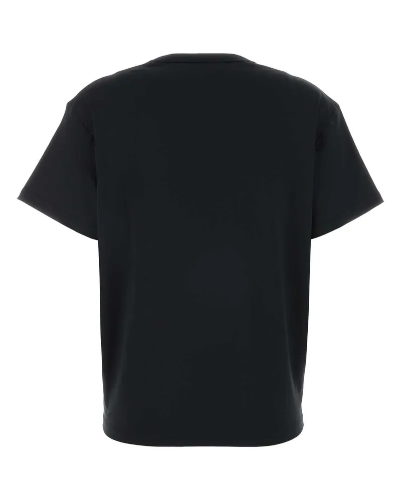 Jil Sander Women's Black Stretch Polyester T-Shirt Exterior: Elastane Black