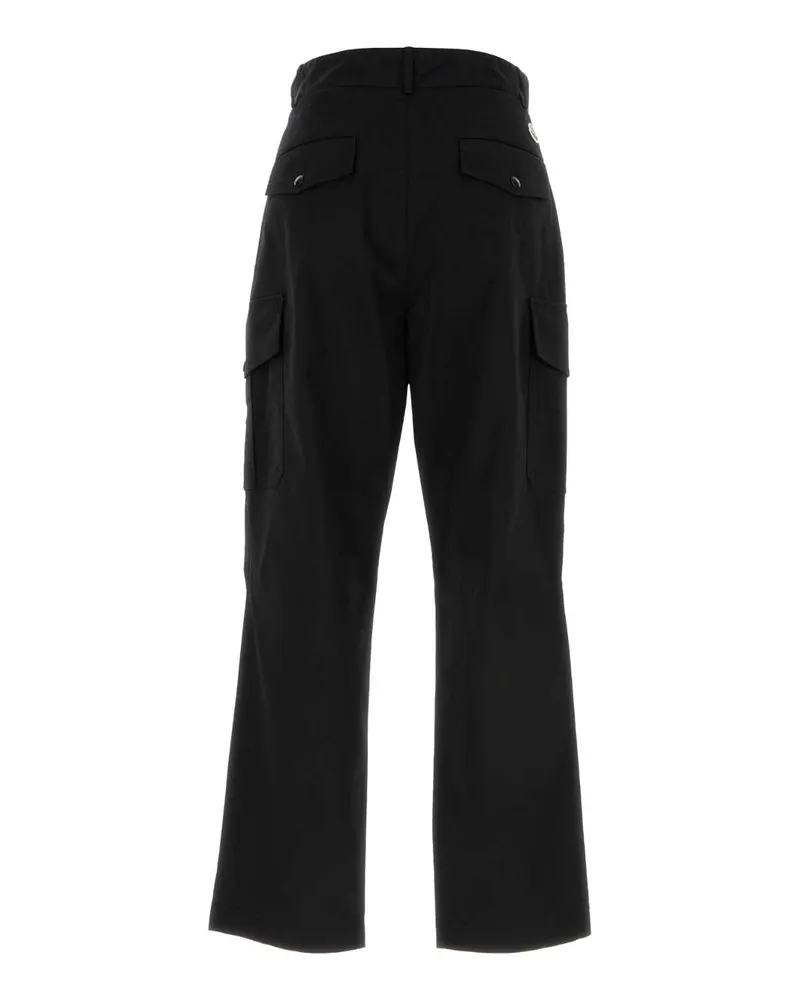 Moncler Stretch Cotton Cargo Pants — Black Black